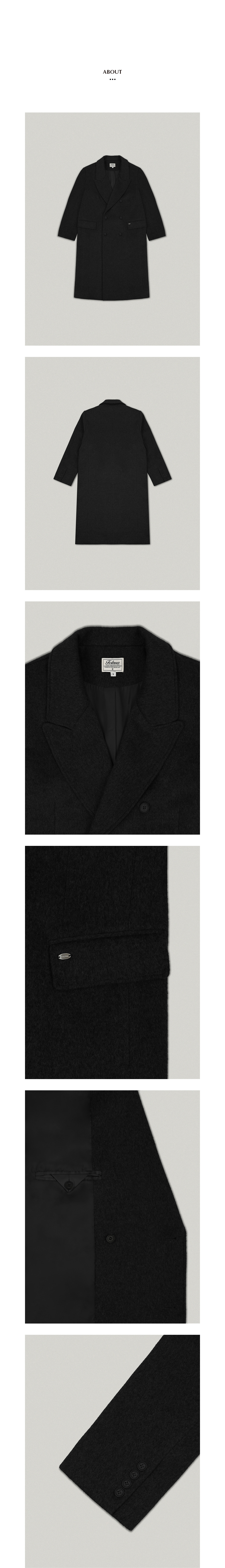폴뉴아(FOLNUA) OVE WOOL OVER FIT COAT (BLACK) - 사이즈 & 후기 | 무신사