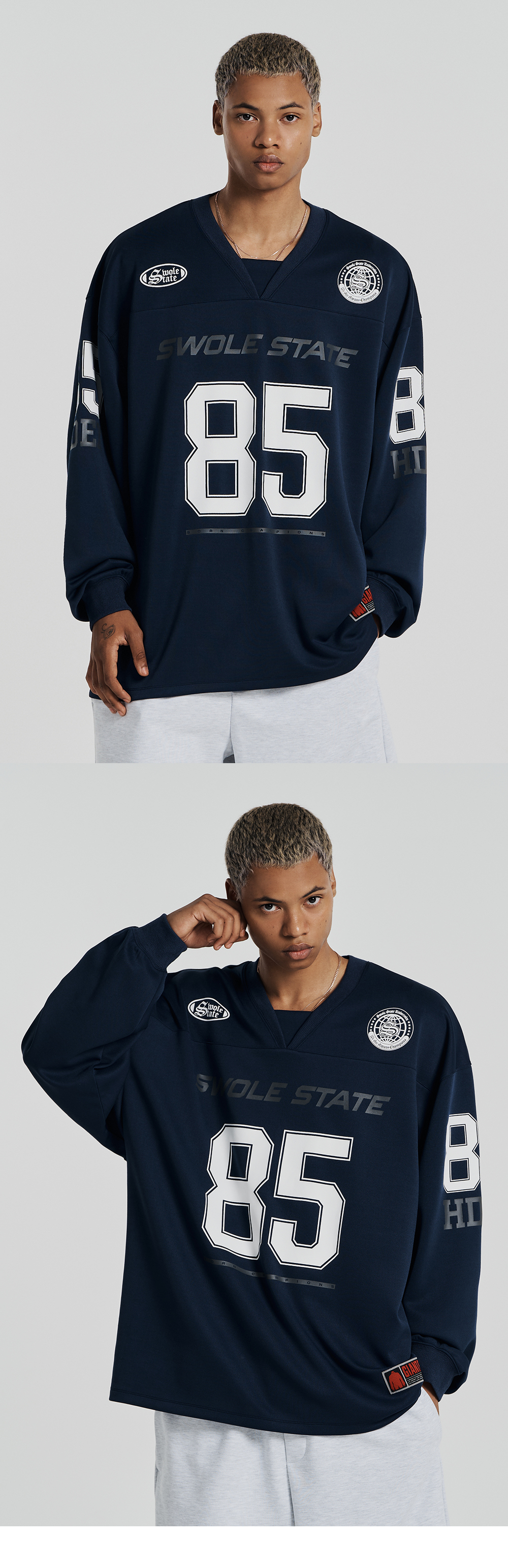 HDEX ■ Giant Fit Rugby Jersey Long Sleeve HDEX | Official Global Store