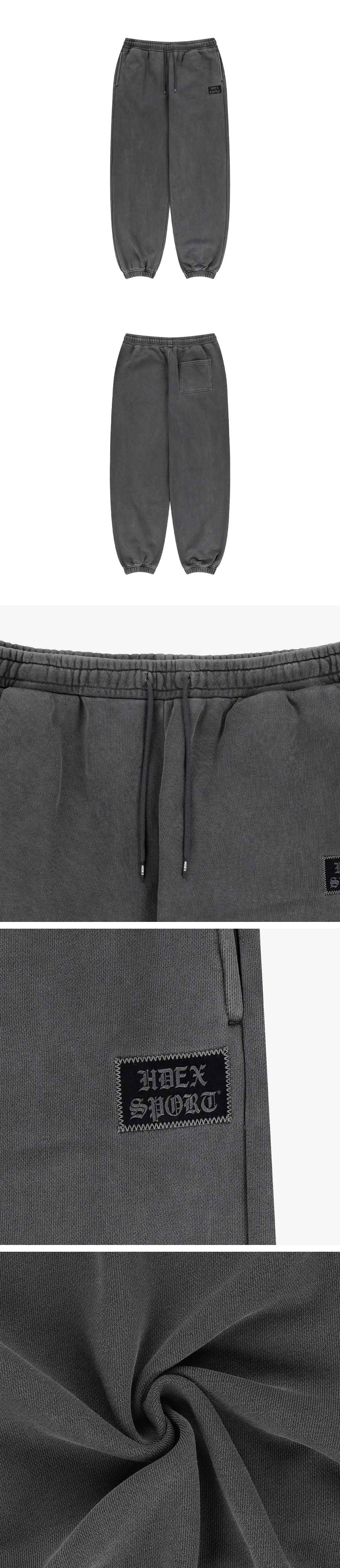 【HDEX】 Gothic Label Pigment Jogger Sweatpants / 追跡付 MUSINSA | HDEX Gothic Label Pigment Jogger Sweatpants