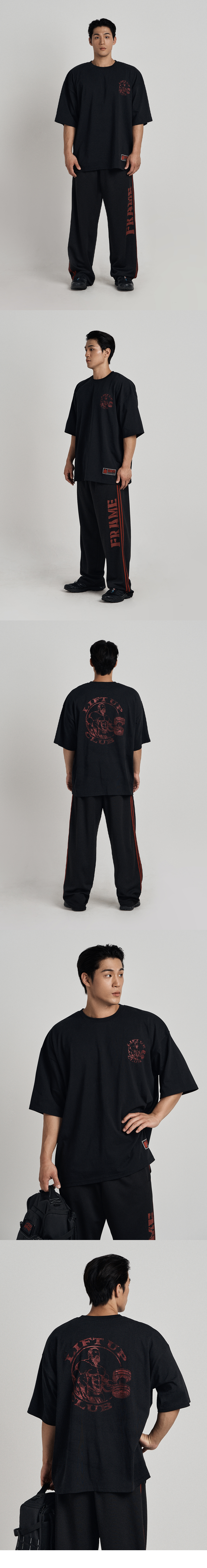 【HDEX】 Giant Fit Lift Up Short Sleeve /追跡付 MUSINSA | HDEX Giant Fit Lift Up Short Sleeve (Black)
