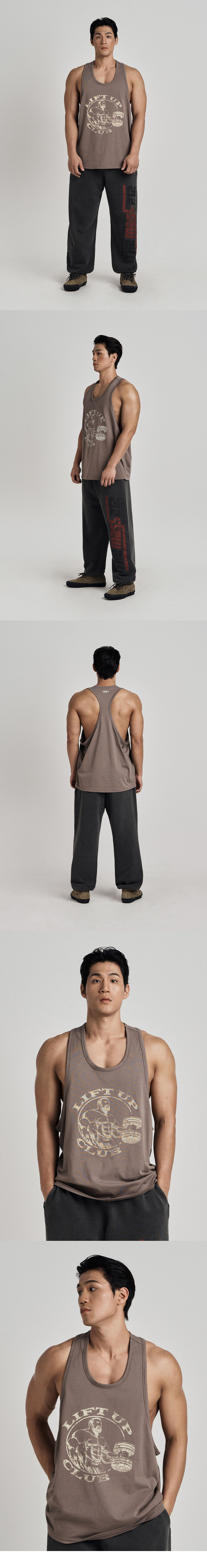 MUSINSA公式 | HDEX Lift Up Sleeveless (Taupe)
