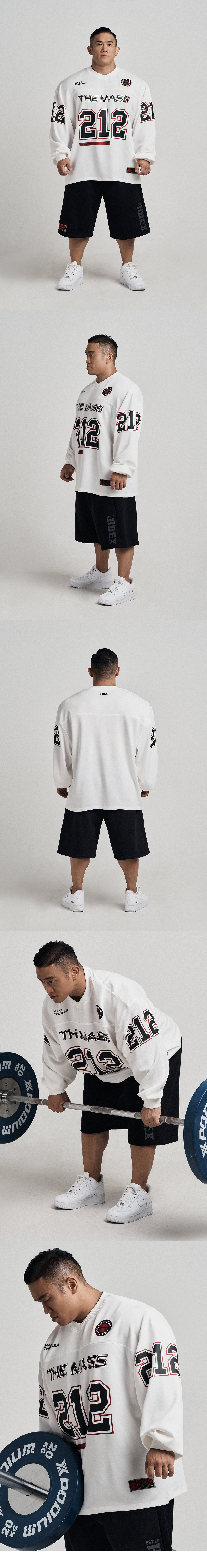 【HDEX】 The Mass 212 Giant Fit Rugby Jersey Long Sleeve HDEX The Mass 212 Giant Fit Rugby Jersey Long Sleeve -