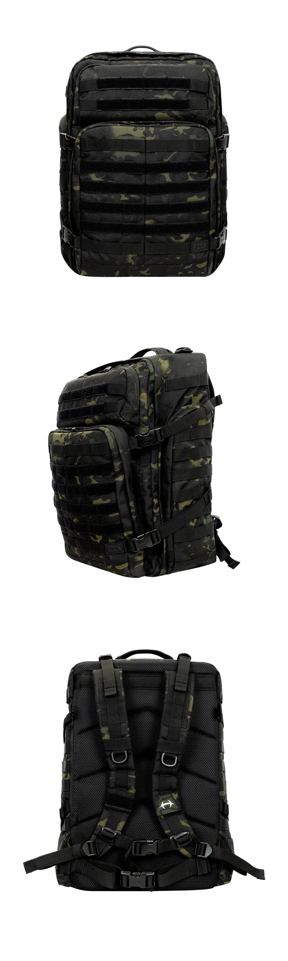 에이치덱스(HDEX) 짐 카모 백팩 40L (Black Camo) - 사이즈 & 후기