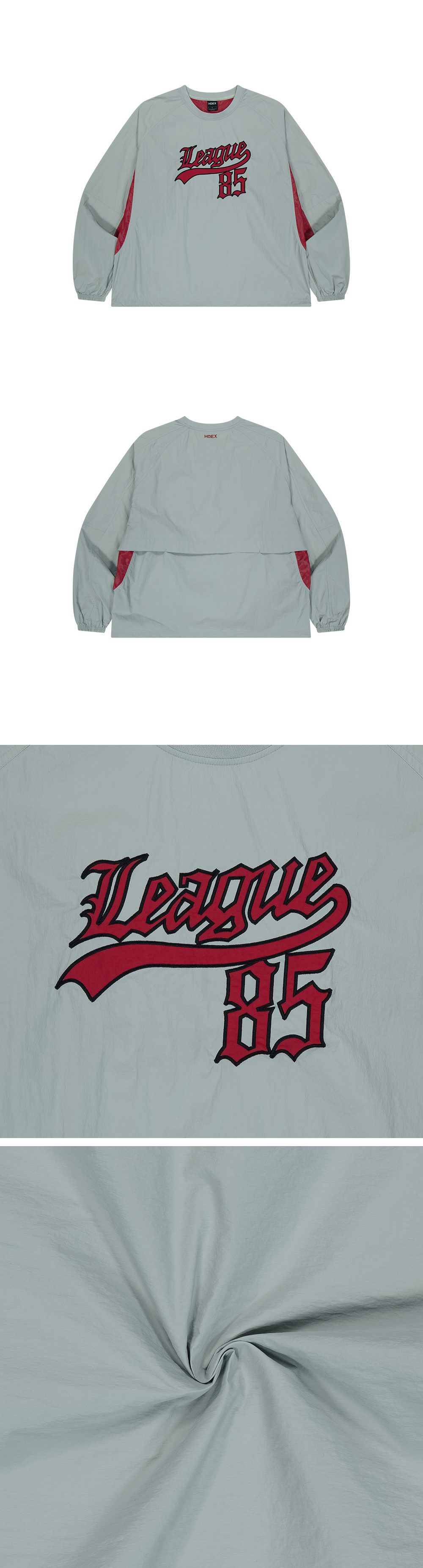 MUSINSA公式 | HDEX League 85 Warmup Pullover (Light Gray) MUSINSA公式 | HDEX League 85 Warmup Pullover (Light Gray)