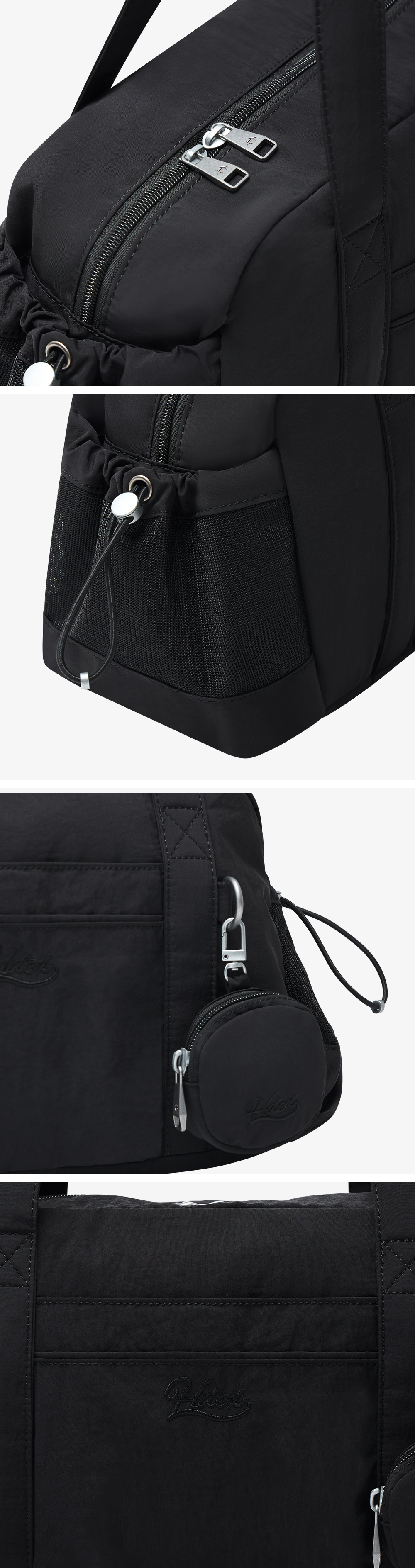 Glossy Pouch Duffle Bag (Black) - HDEX
