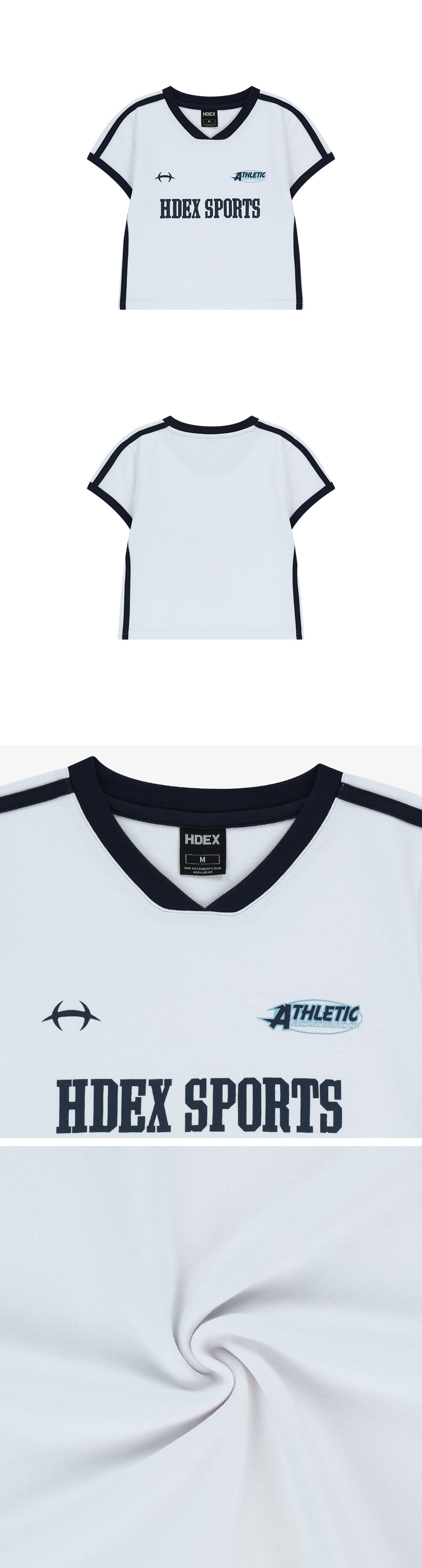 HDEX ■ Sporty Ringer Muscle Fit Short Sleeve MUSINSA | HDEX Women's Sporty Ringer V-Neck Short Sleeve (Black)
