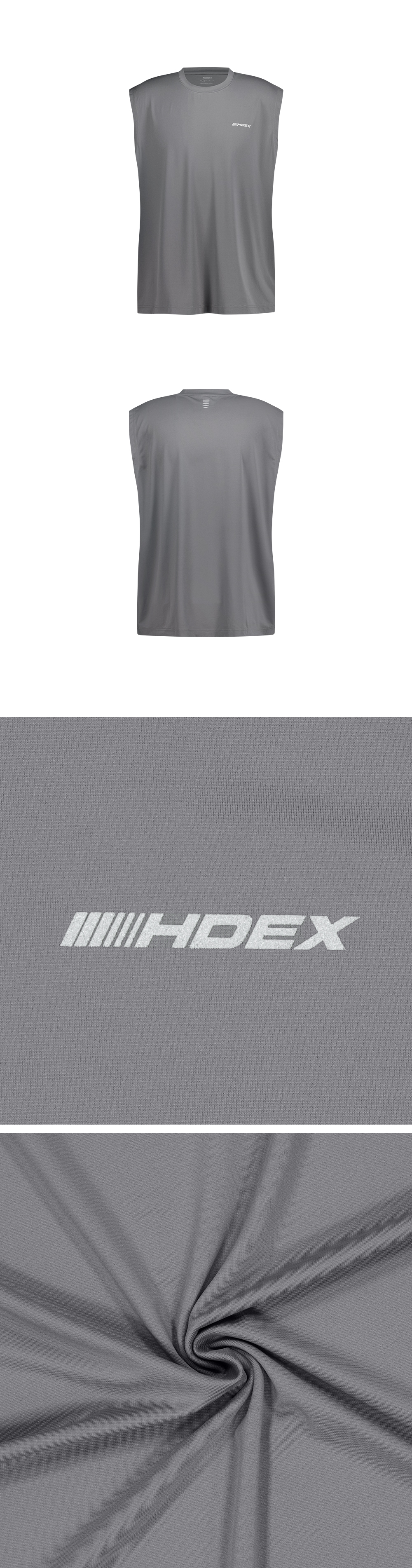MUSINSA公式 | HDEX Assist Lining Core Sleeveless (Dark Gray)