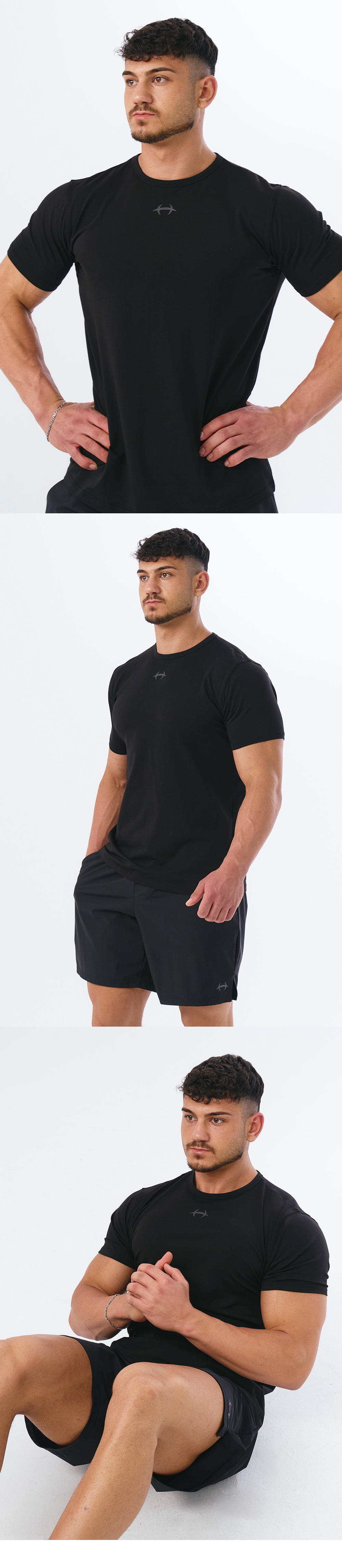 【韓国 HDEX】INTENSE AIR MUSCLE FIT SHORT SLEEVE MUSINSA | HDEX Main Small Logo Air Muscle Fit Short Sleeve